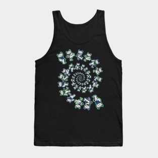 Dancing Grateful Wolves spriral Tank Top